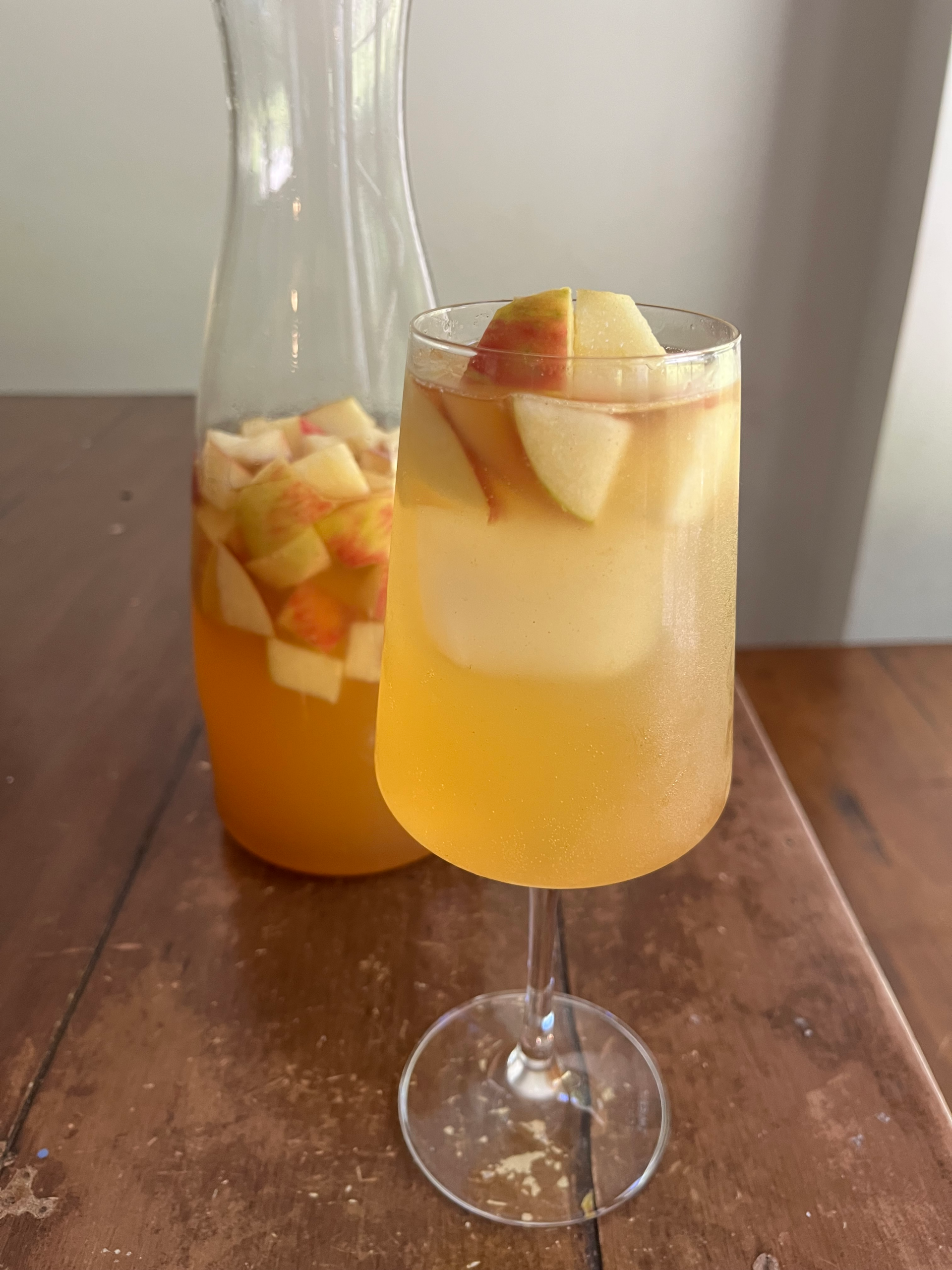 spiced apple bourbon fall sangria