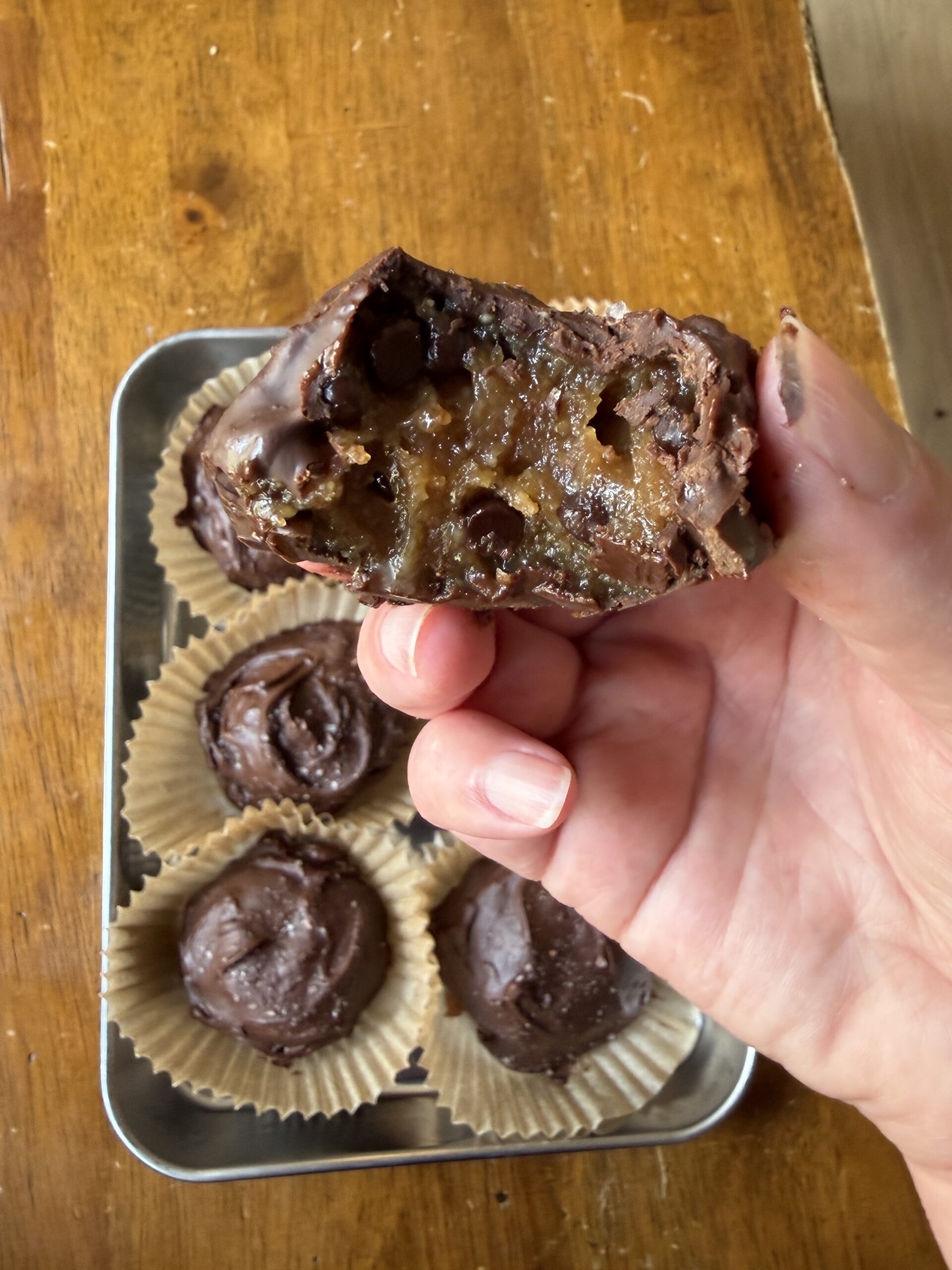 peanut butter cookie dough truffles